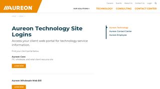 
                            4. Aureon Technology Customer Login