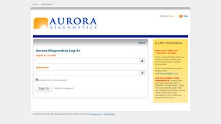 
                            5. Aurora Diagnostics Log-In - Coggno