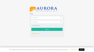 
                            2. Aurora login - Aurora Diagnostics