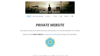 
                            3. Aurum Solis – Members Website