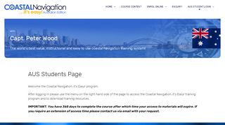 
                            7. AUS Student Login - Coastal Navigation Courses