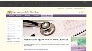 
                            3. Ausbildung Arzt / Ärztin - rp.baden-wuerttemberg.de