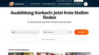 
                            6. Ausbildung Korbach - freie Ausbildungsplätze