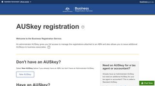 
                            8. AUSkey registration - Business Registration Service