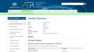 
                            8. AusNet Services | Australian Energy Regulator