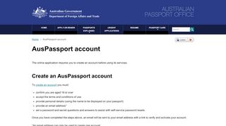 
                            9. AusPassport account | Australian Passport Office