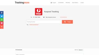 
                            9. Auspost tracking - trackingmore