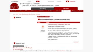 
                            9. Ausscheiden Postbank Finanzberatung (BHW) HGB - WiWi-TReFF ...