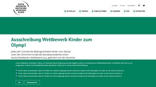 
                            9. Ausschreibung Wettbewerb Kinder zum Olymp! – Deutscher ...