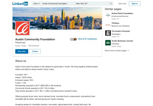 
                            5. Austin Community Foundation | LinkedIn