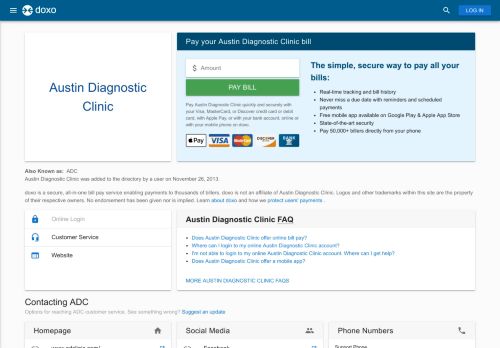 
                            3. Austin Diagnostic Clinic | Pay Your Bill Online | doxo.com