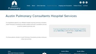 
                            7. Austin Pulmonary Consultants Hospital Services | Pulmonary ...