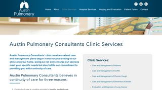 
                            6. Austin Pulmonary Consultants Services | Continuity of Care | Lung ...