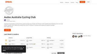 
                            9. Australia Club | Audax Australia Cycling Club on Strava