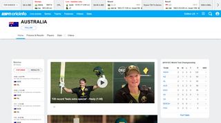 
                            3. Australia Cricket Team Scores, Matches, Schedule, News ...