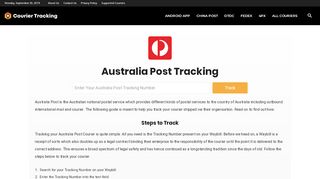 
                            8. Australia Post Tracking