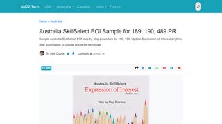 
                            3. Australia SkillSelect EOI Sample for 189, 190, 489 PR ...