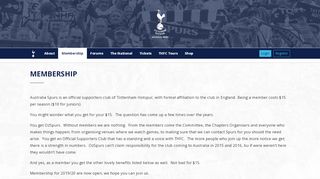 
                            8. Australia Spurs » Membership