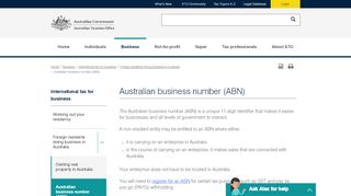 
                            6. Australian business number (ABN) | Australian Taxation Office