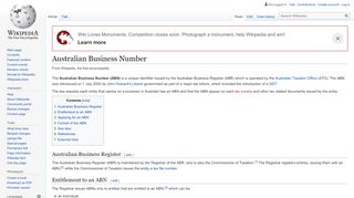 
                            7. Australian Business Number - Wikipedia