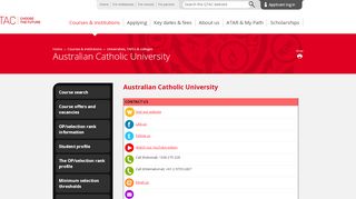 
                            9. Australian Catholic University - QTAC