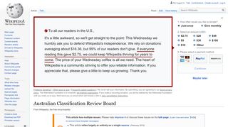 
                            5. Australian Classification Review Board - Wikipedia