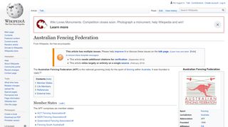 
                            4. Australian Fencing Federation - Wikipedia