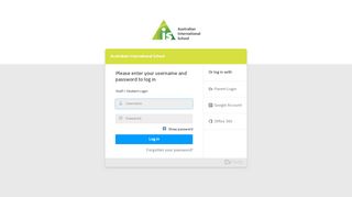 
                            5. Australian International School: Login