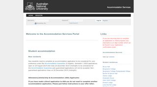 
                            8. Australian National University Accommodation Portal - Welcome to the ...