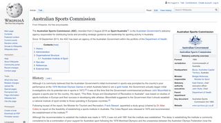 
                            8. Australian Sports Commission - Wikipedia