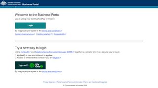 
                            11. Australian Taxation Office Business Portal - Welcome