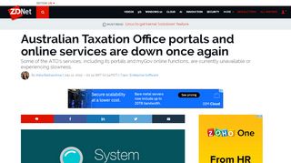 
                            1. Australian Taxation Office portals and online services are down once ...