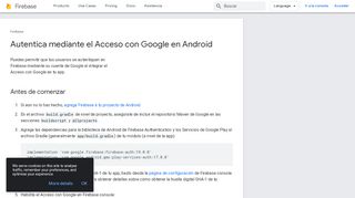 
                            2. Autentica mediante el Acceso con Google en Android | Firebase