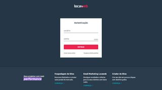 
                            6. Autenticação - login.locaweb.com.br