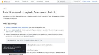 
                            8. Autenticar usando o login do Facebook no Android | Firebase