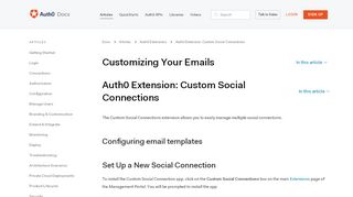 
                            6. Auth0 Extension: Custom Social Connections