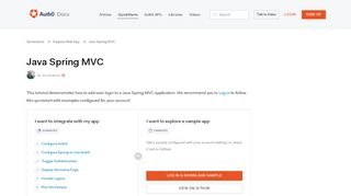 
                            7. Auth0 Java Spring MVC SDK Quickstarts: Login