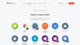 
                            2. Auth0 Native/Mobile App Quickstarts