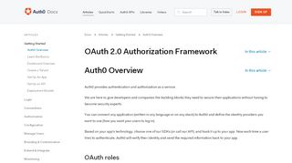 
                            7. Auth0 Overview