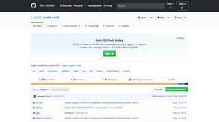 
                            4. auth0/Auth0.swift: Swift toolkit for Auth0 API - GitHub