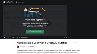 
                            6. Authenticate a User with a GraphQL Mutation …