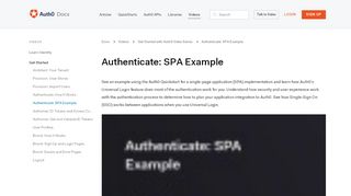 
                            7. Authenticate: SPA Example - Auth0