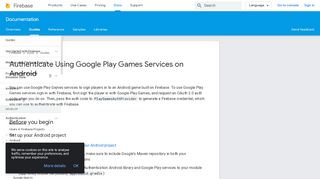 
                            8. Authenticate Using Google Play Games Services on Android | Firebase