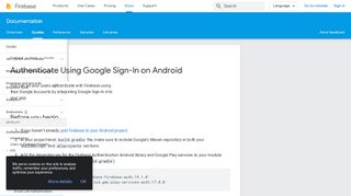 
                            2. Authenticate Using Google Sign-In on Android | Firebase