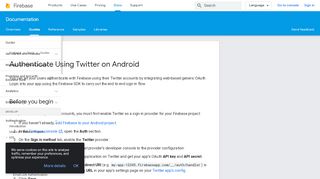 
                            10. Authenticate Using Twitter on Android | Firebase