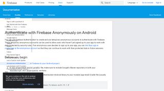 
                            2. Authenticate with Firebase Anonymously on Android | Firebase