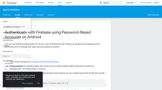 
                            7. Authenticate with Firebase using Password-Based Accounts ...