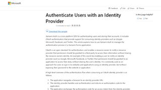 
                            2. AuthenticateUsers with an Identity Provider - …