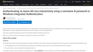 
                            2. Authenticating to Azure AD non-interactively using a ... - Microsoft Azure