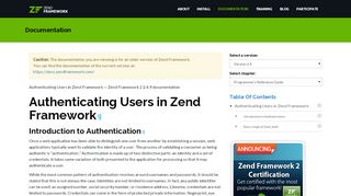 
                            4. Authenticating Users in Zend Framework - Manual ...